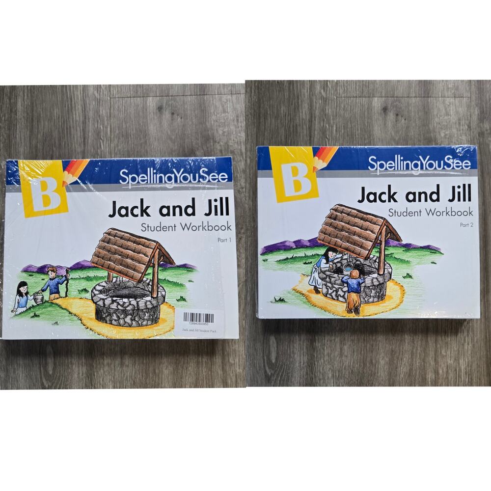 NEW Spelling You See B Jack and Jill Student Pack Books 1 and 2